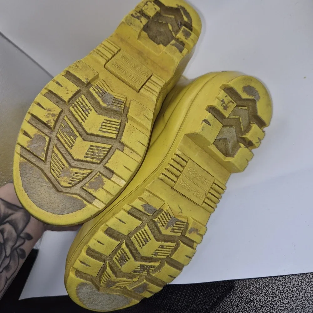 Polo Ralph Lauren Yellow Rain Boots Kids‎ Blue Pony Rubber Buckle Boots Youth